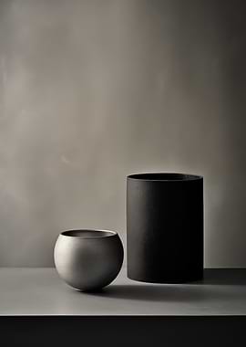 Still Life with Two Vases