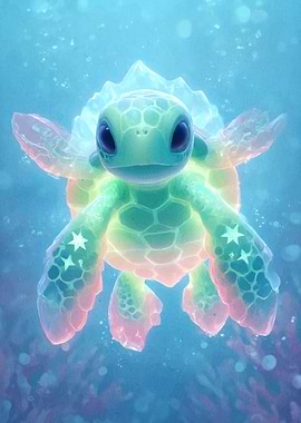 Cute Turtle Ocean