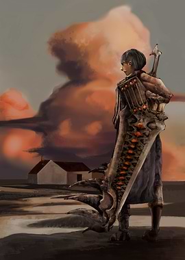 Boy with Oversized Sword