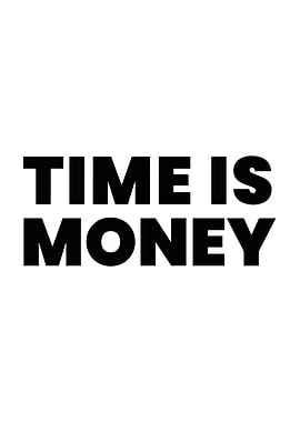 Time is Money Text Art
