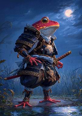 Frog Samurai Warrior