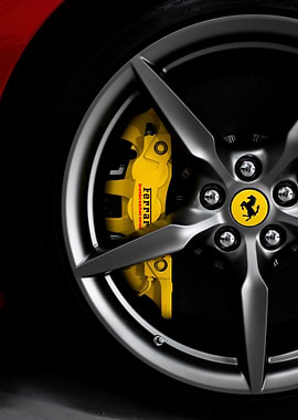 Ferrari Wheel Close-Up