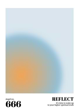 Angel Number 666 Reflect Poster