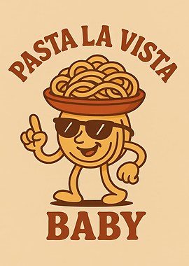 Pasta La Vista Baby Cartoon