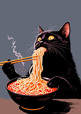 The Cat Ramen Noodles