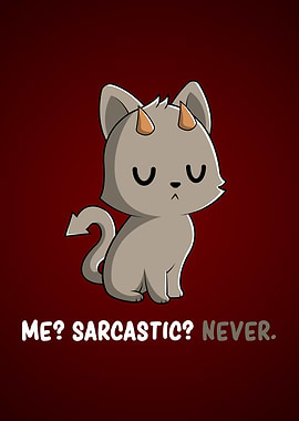 Cute Introvert Evil Cat Humor Antisocial Kitten