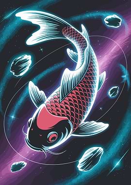 Koi Fish in Space