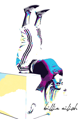 Billie Eilish Upside Down Portrait