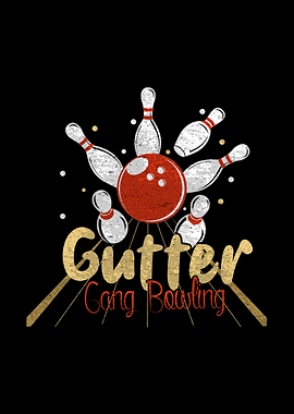 Gutter Gang Bowling Sport Design