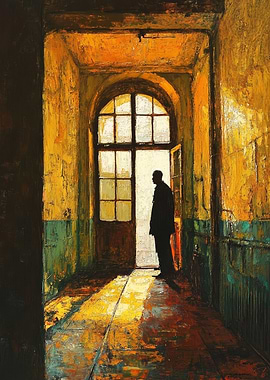 Hallway Silhouette Painting