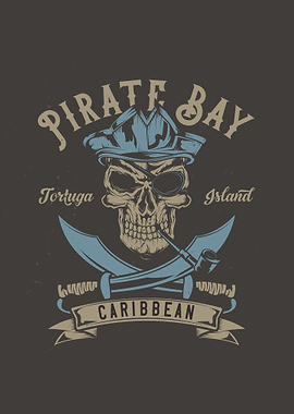 Pirate Bay Skull Emblem