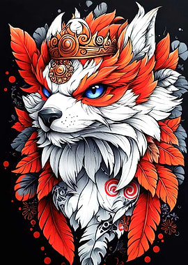 Crowned Fox Portrait