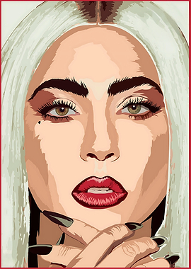 Lady Gaga Portrait Illustration