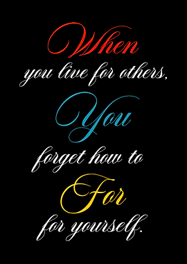 Inspirational Quote on Living for Others