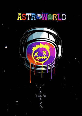 Astroworld Cactus Jack Astronaut Helmet