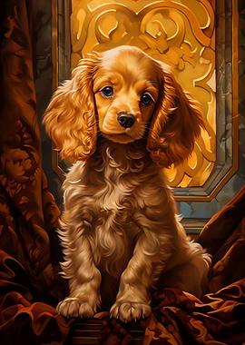 Cocker Spaniel Puppy Portrait