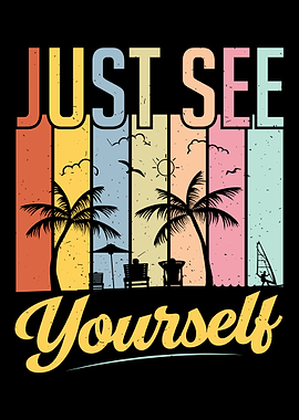 Just See Yourself Beach Retro