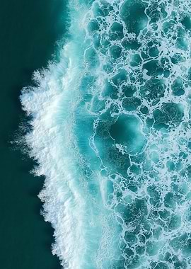 Aerial View of Ocean Wave