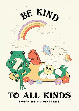 Be Kind Retro Illustration