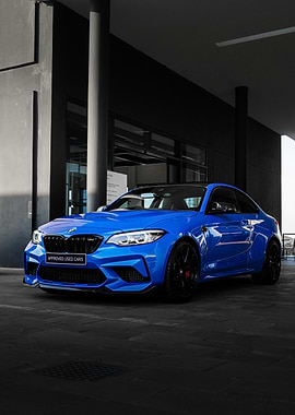 Blue BMW M2