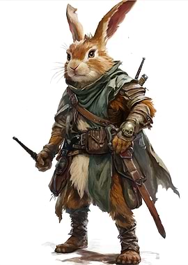 Anthropomorphic Rabbit Warrior