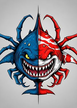 Split Shark Monster