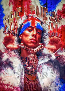 Digital Portrait: Rapper with Jewelry