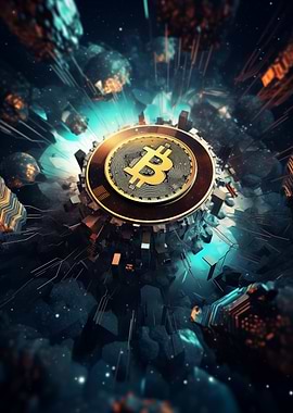 Bitcoin Cryptocurrency Art