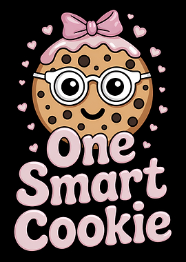 One Smart Cookie Cartoon Illustration