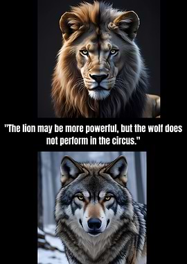 Lion and Wolf Comparison