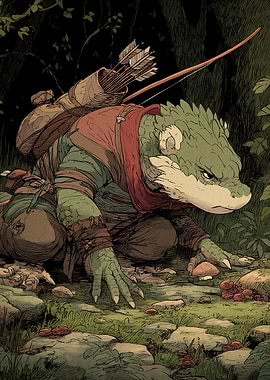 Lizardfolk Archer Forest