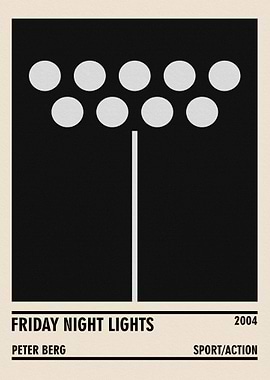 Friday Night Lights Minimalist Poster
