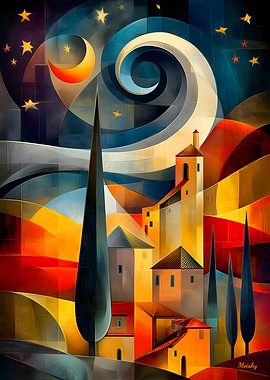 Dreamscape Under a Starry Sky