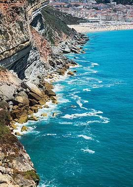 Coastal Cliffside View with Turquoise Water