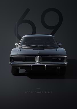 1969 Dodge Charger R/T Front View