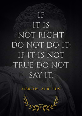 Marcus Aurelius Quote Poster