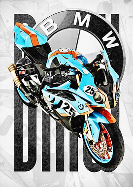 BMW Gulf Motorcycle Art