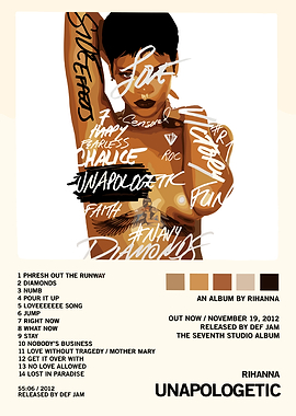 Rihanna Unapologetic Album Cover Art