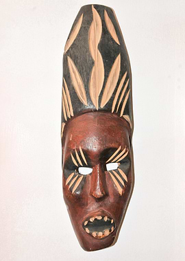 African Tribal Mask Wood Carving