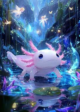 Axolotl Enchanted Forest