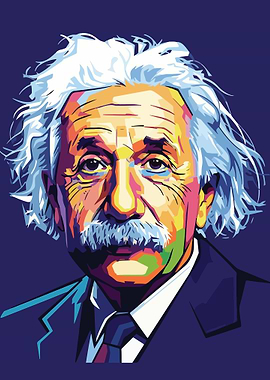 Albert Einstein Pop Art Portrait