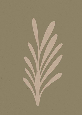 Minimalism Boho Leaf