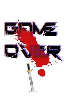 Game Over, glitched and bloody