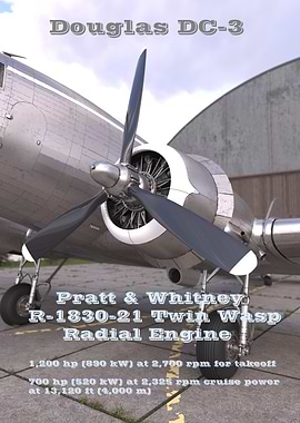 DC-3 Radial Engine
