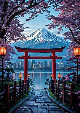 Mount Fuji Torii Gate