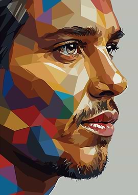 Geometric Portrait of a Man