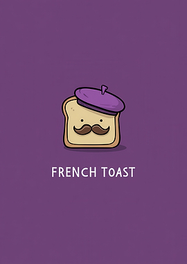 French Toast Cartoon Character