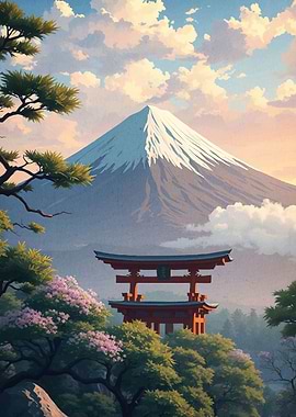 Mount Fuji Gate Landscape