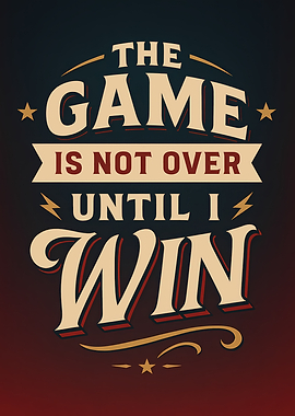 The Game Is Not Over Until I Win