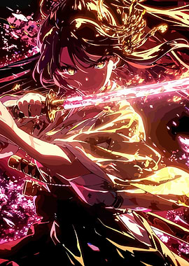 Anime Girl with Sword